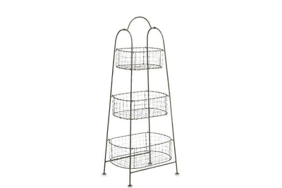 Beri Vegetable Rack in Distressed Grey