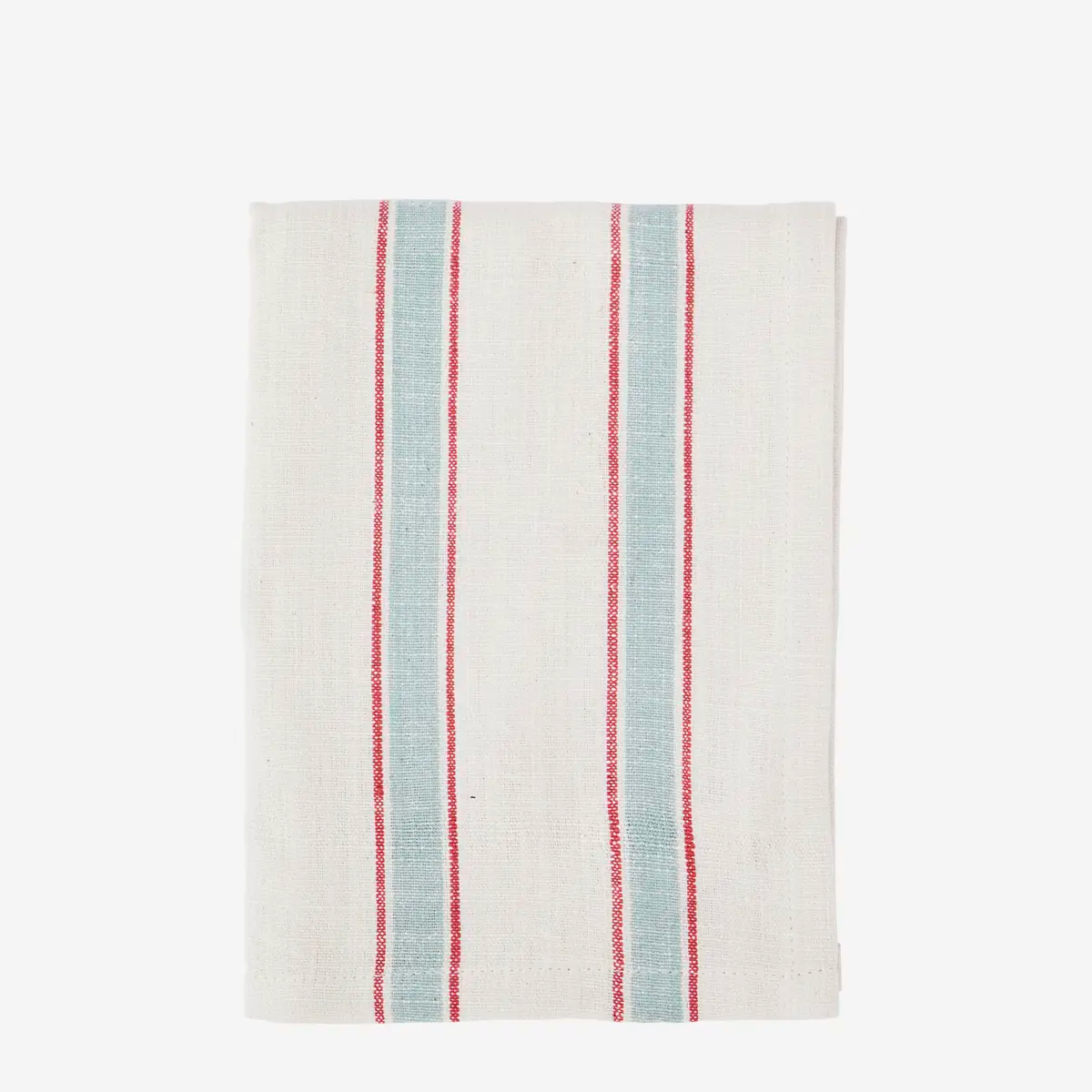 Striped Cotton Kitchen Towel - Light Green