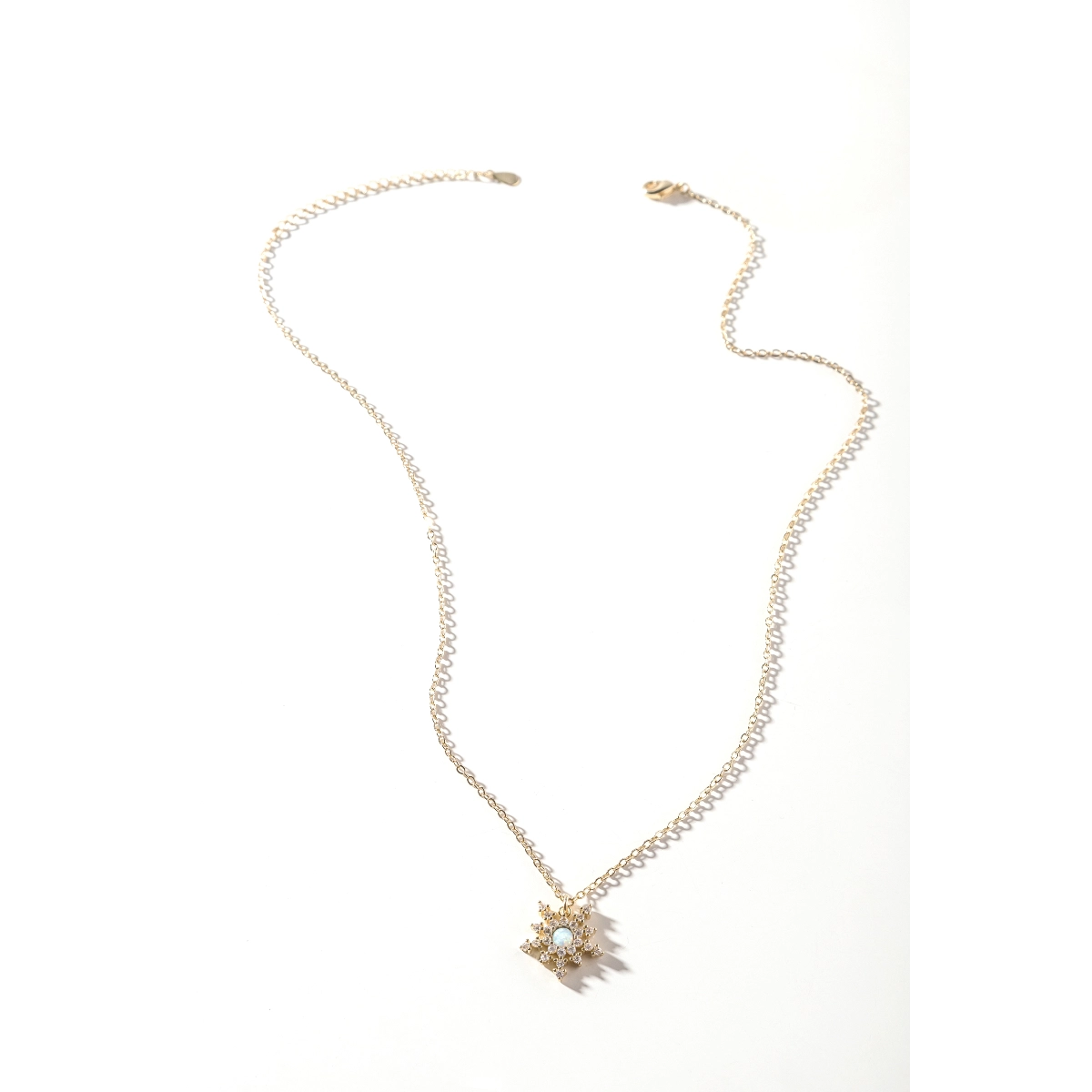 Opal 'Snowflake' Necklace