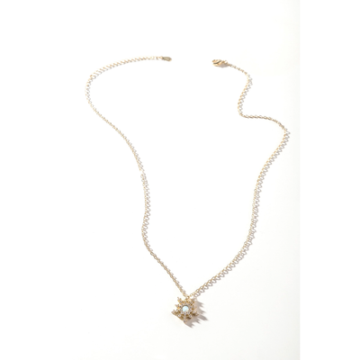 Opal 'Snowflake' Necklace