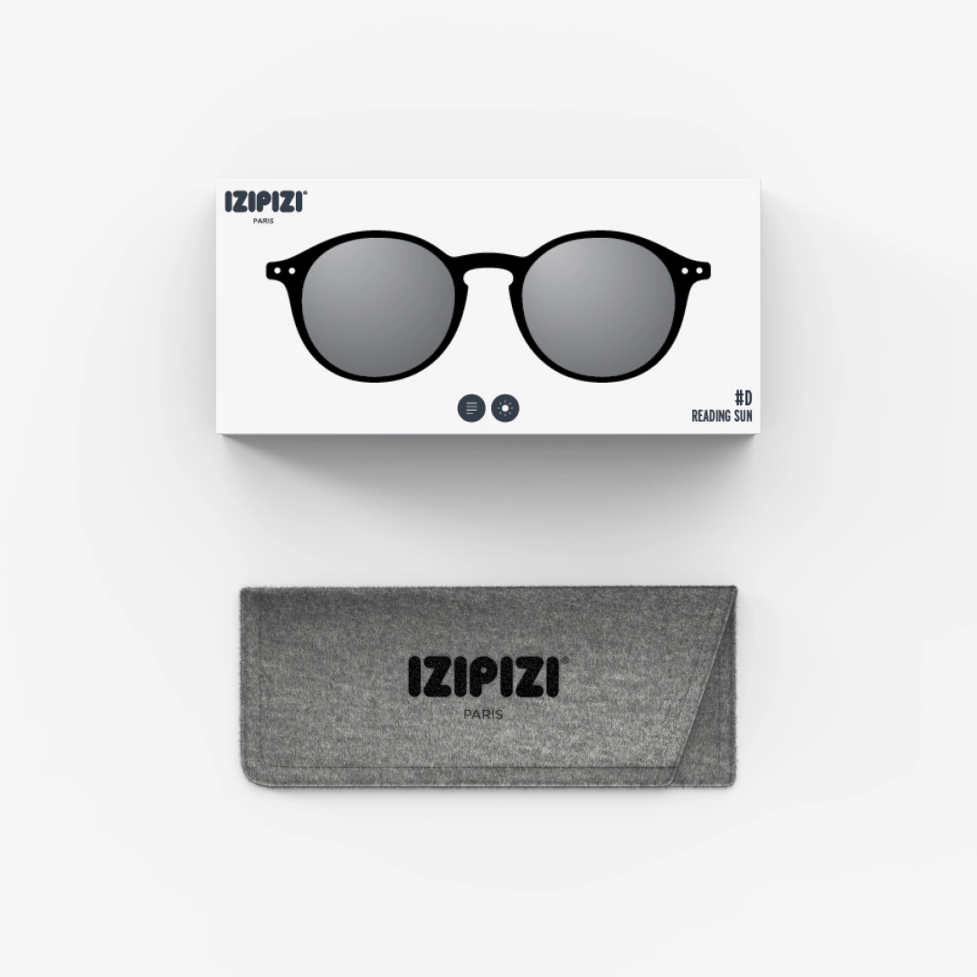 Reading Sunglasses - Design 'D' in Black by Izipizi
