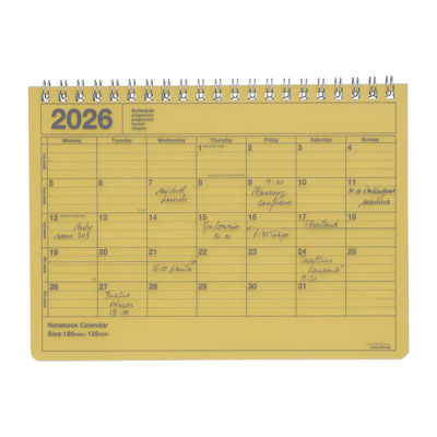 2026 Small Notebook Calendar