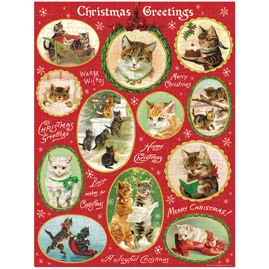 Christmas Cats 240 Piece Mini Puzzle