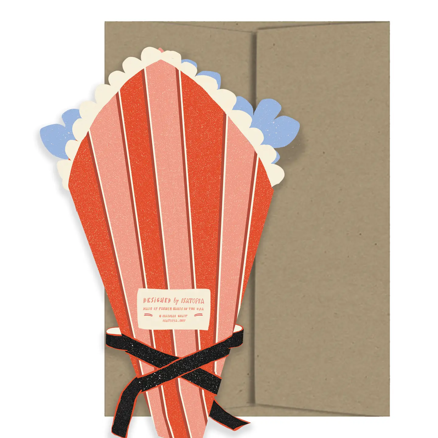 Flower Bouquet Die Cut Card