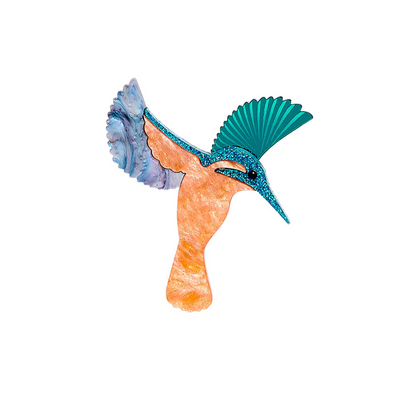 Diving Kingfisher Brooch
