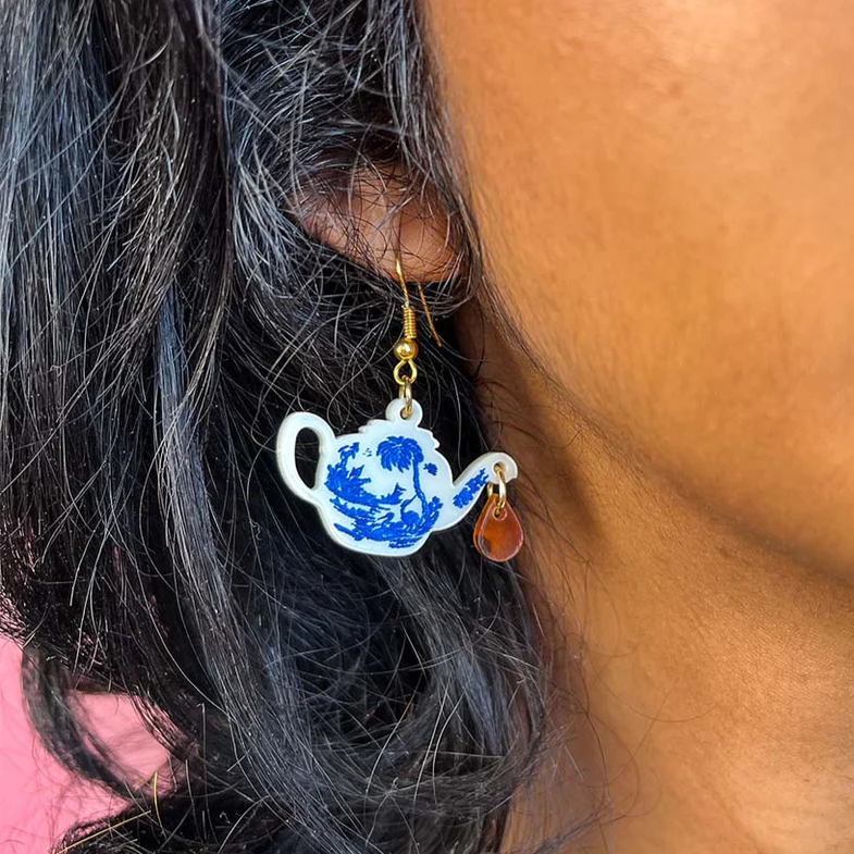 Vintage Teapot Earrings