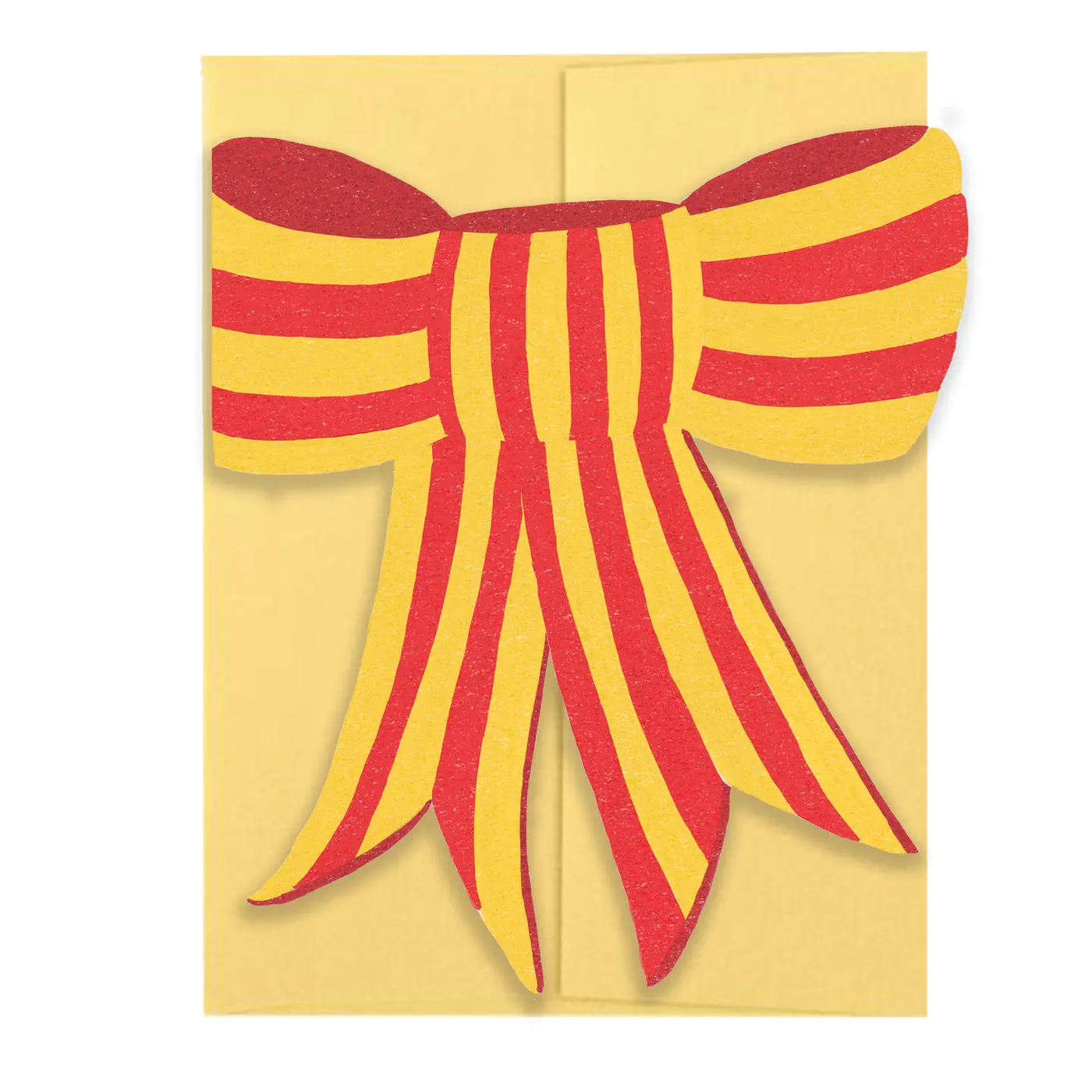 Stripy Bow Die Cut Card