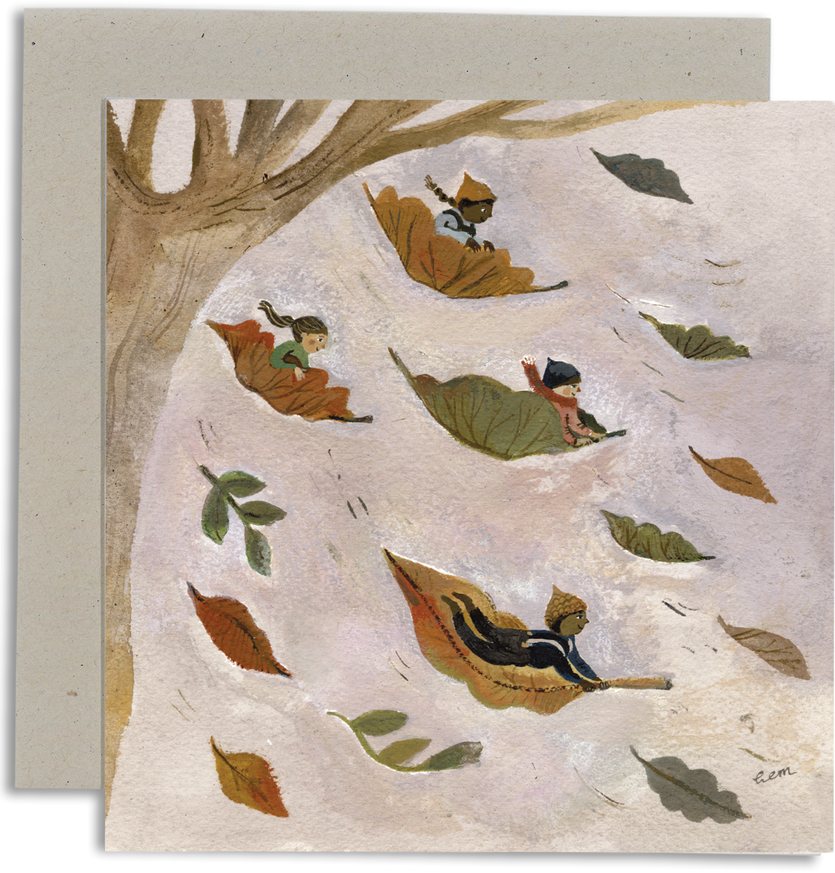 Autumn Leaves Card