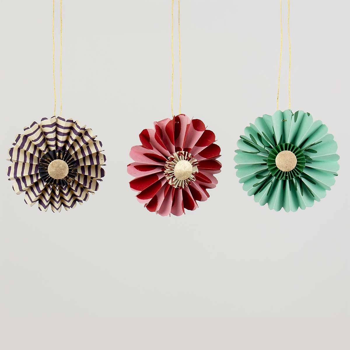 Praline Pinwheel Decoration Trio - Multicolour