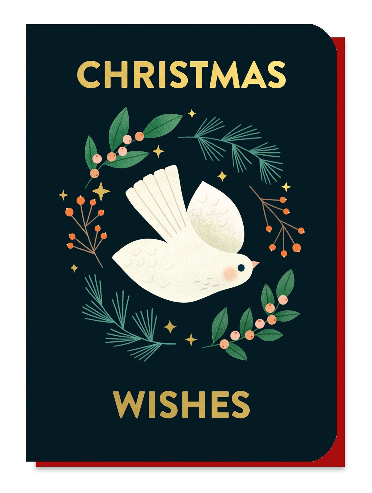 Dove Card with Christmas Tree Seeds