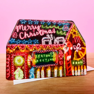 Christmas Light Dream Home Card
