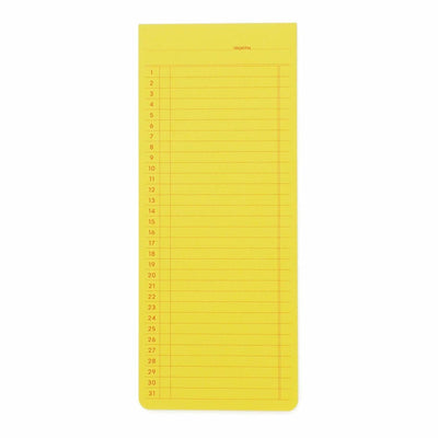 Sticky Memo Pad Monthly