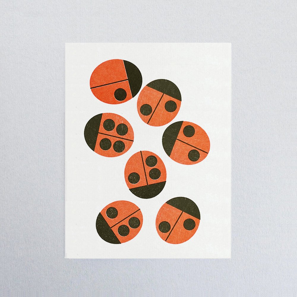 Ladybirds Mini Card