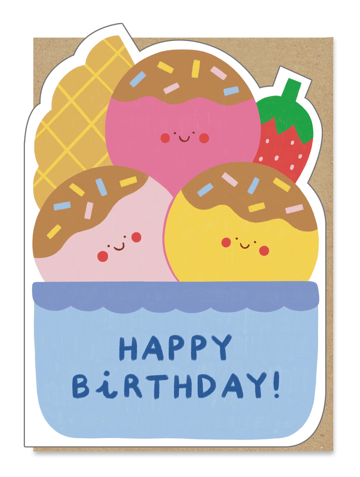 Icecream Sundae Birthday Card