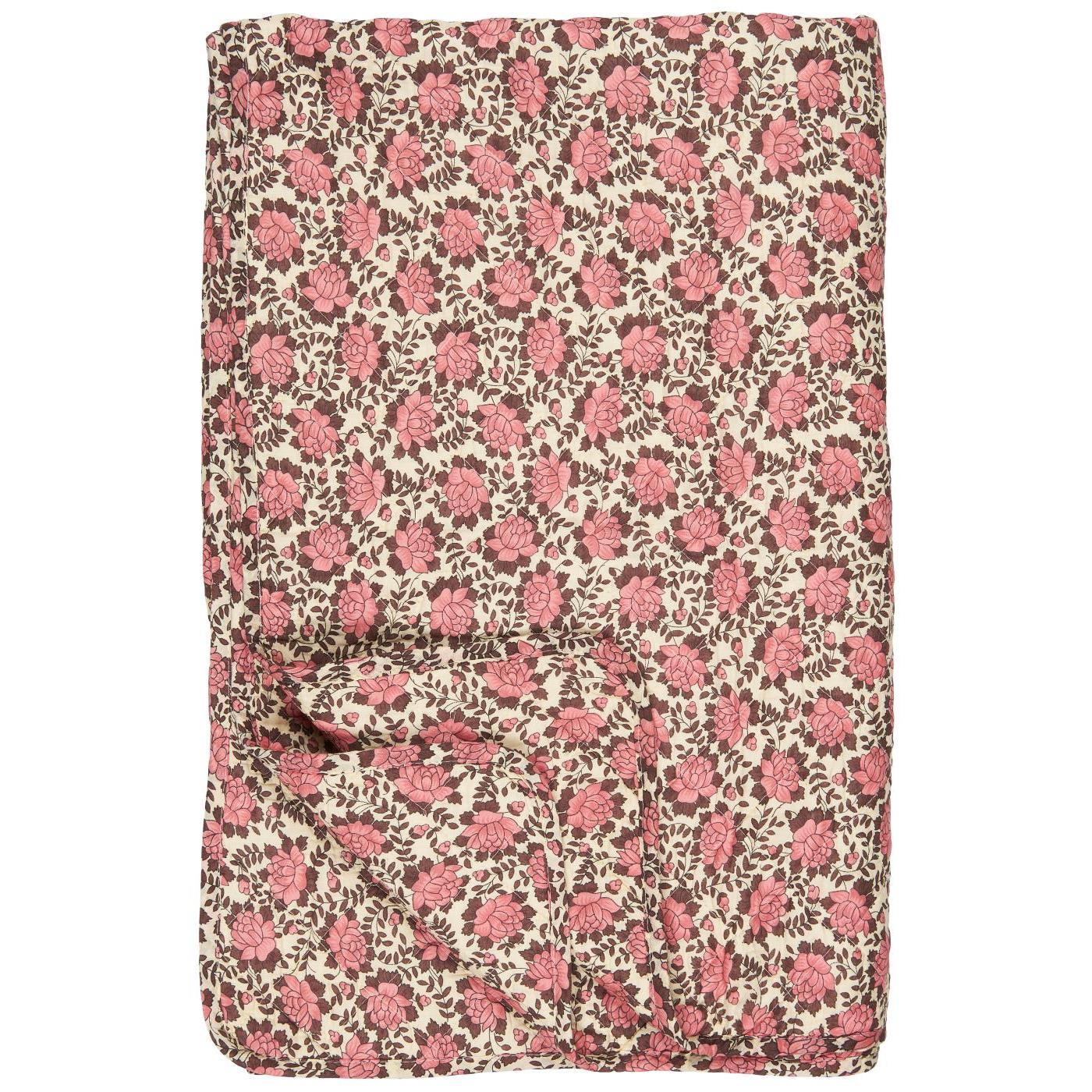 Pink Blousy Bloom Cotton Quilt