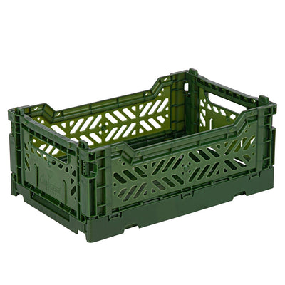 Mini Folding Storage Crate - Khaki