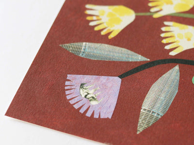 Burgundy Bouquet Print by Hadley - A3