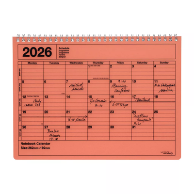 2026 Medium Notebook Calendar