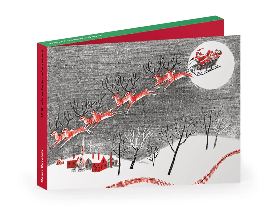 Roger Duvoisin 'Santa's Sleigh' Pack of 10 Christmas Cards