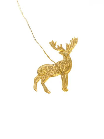 Deer Decoration - Pressed Antique Brass