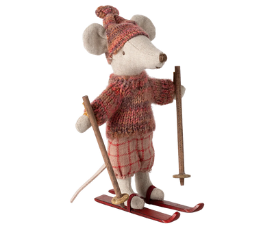 NEW Winter Mice With Ski Set & Hat - Big Sister Rose