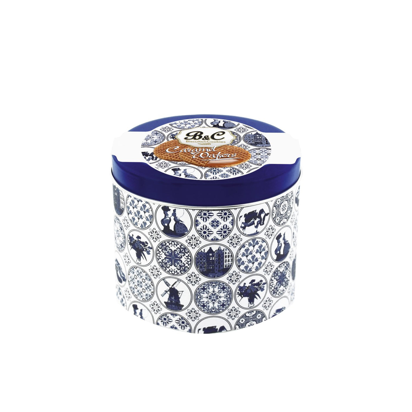 Caramel Wafers in a Delft Design Gift Tin