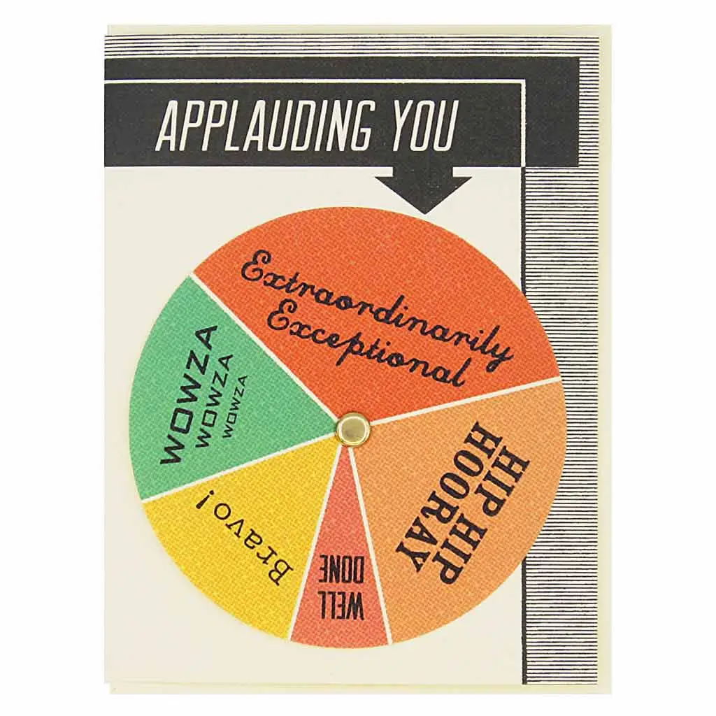 'Applauding You' Congratulations Pinwheel Card