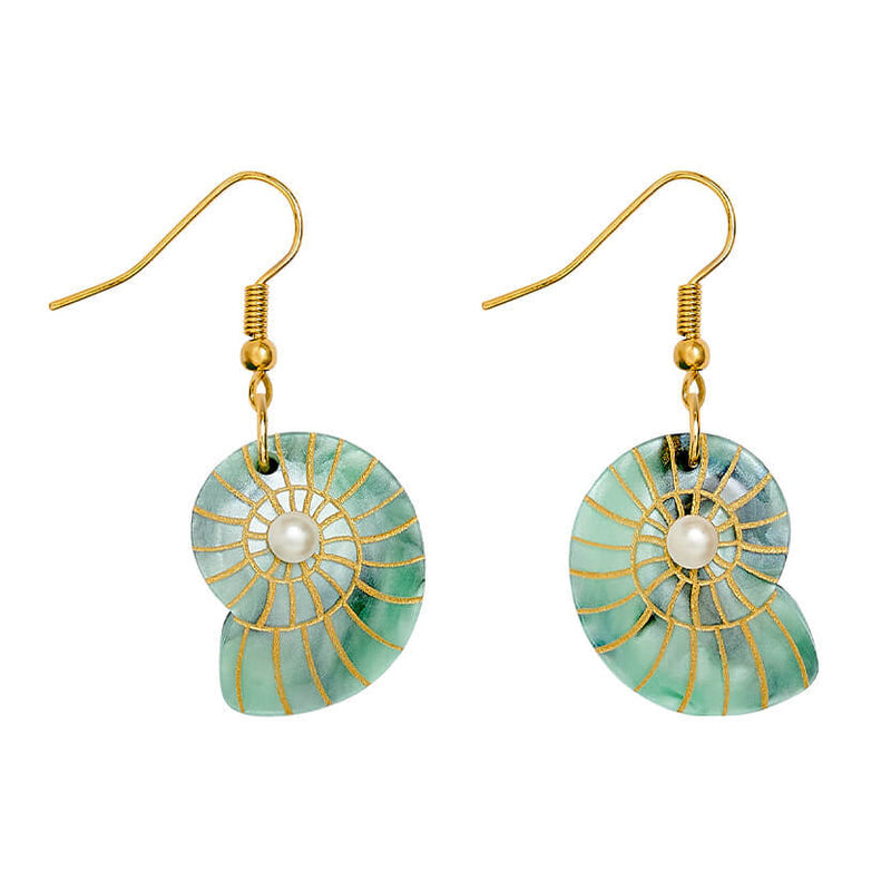 Spiral Shell Earrings