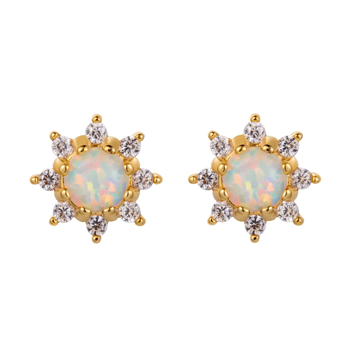 Opal Stud Earrings - Roxy Starburst