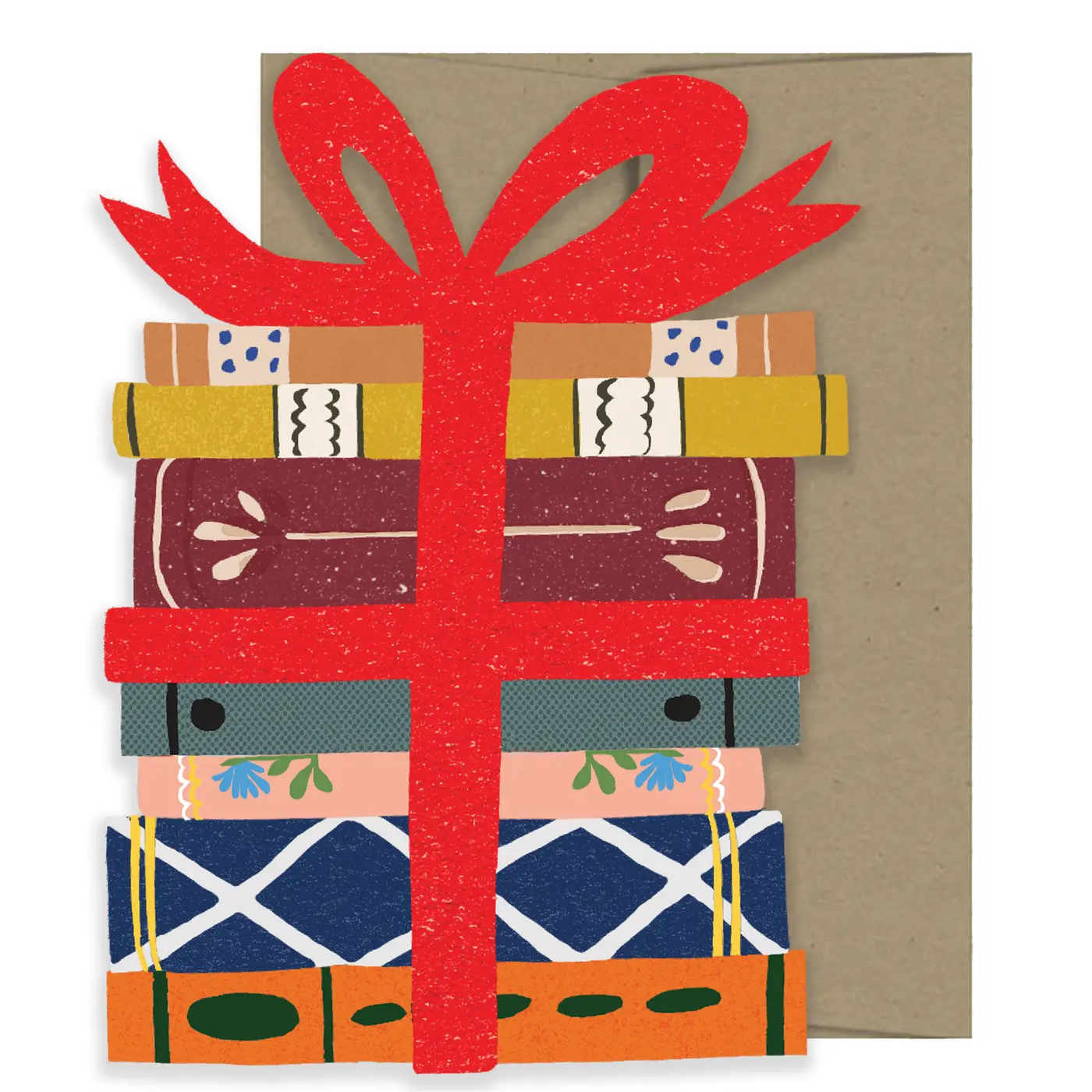 Book Lover's Present Die Cut Card