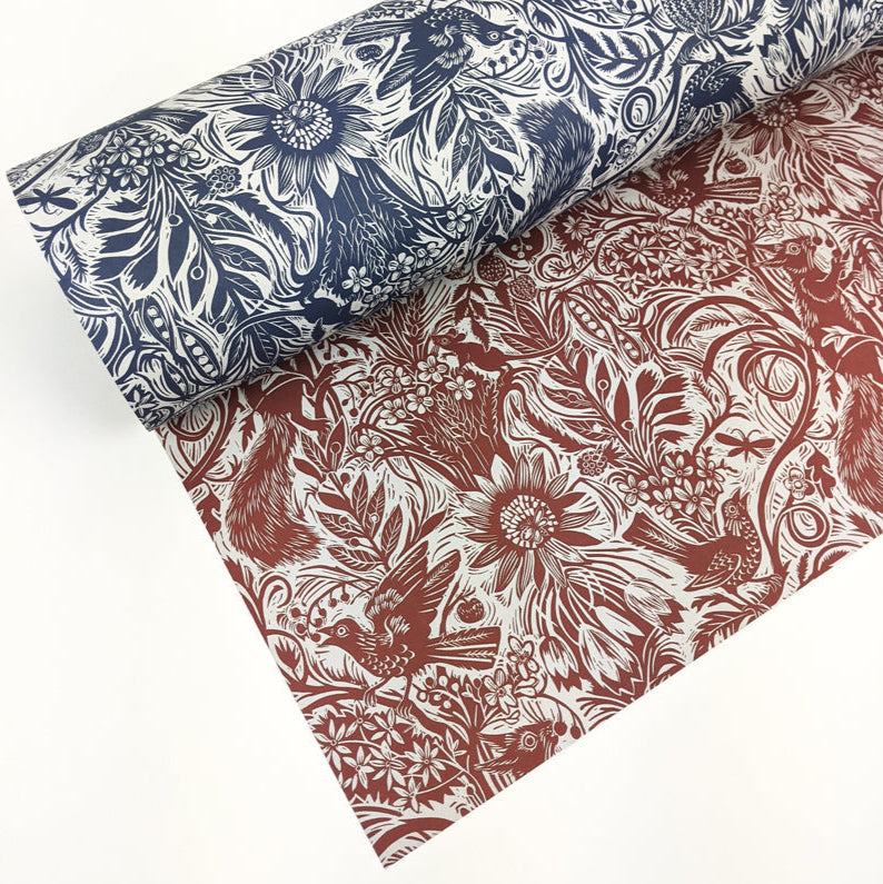 Squirrels & Sunflower Double Sided Wrapping Paper