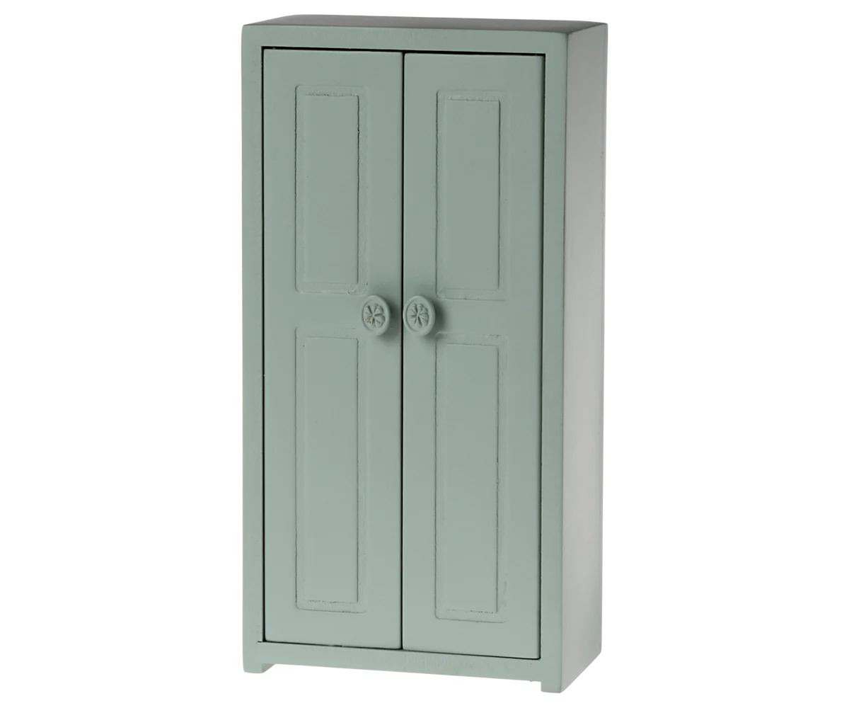 New Wooden Closet for Maileg Mice - Soft Blue