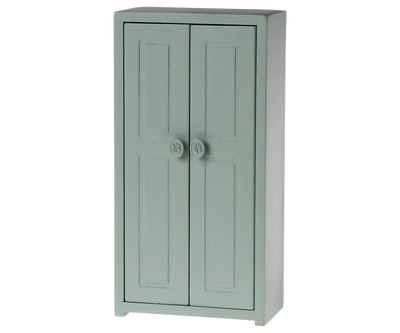 New Wooden Closet for Maileg Mice - Soft Blue