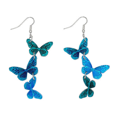 Blue Butterfy Earrings