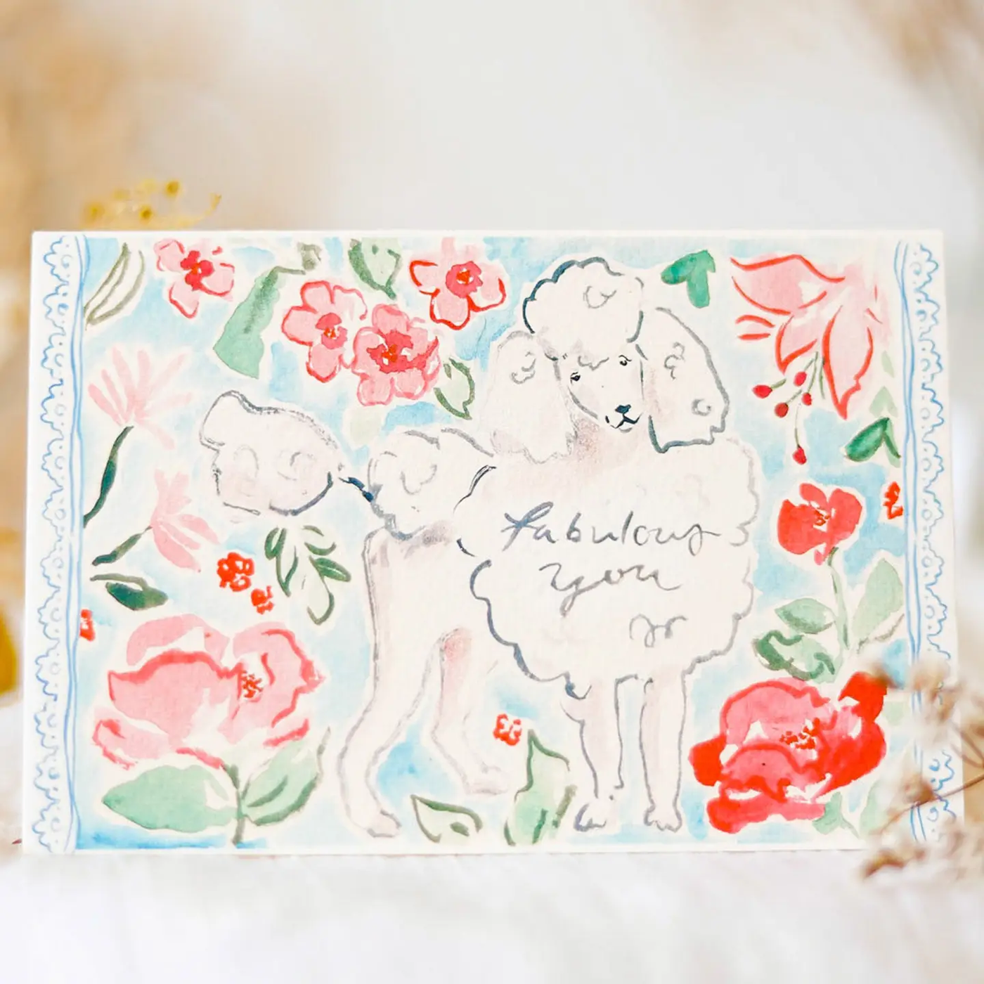 Fabulous You - Poodle Card