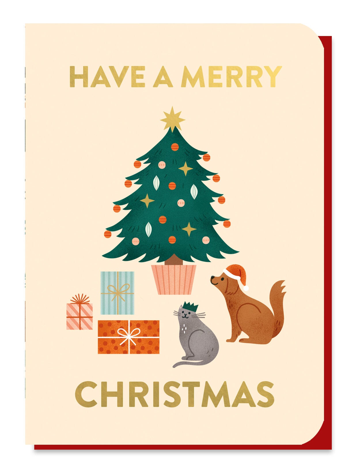 Pets Card with Christmas Tree Seeds