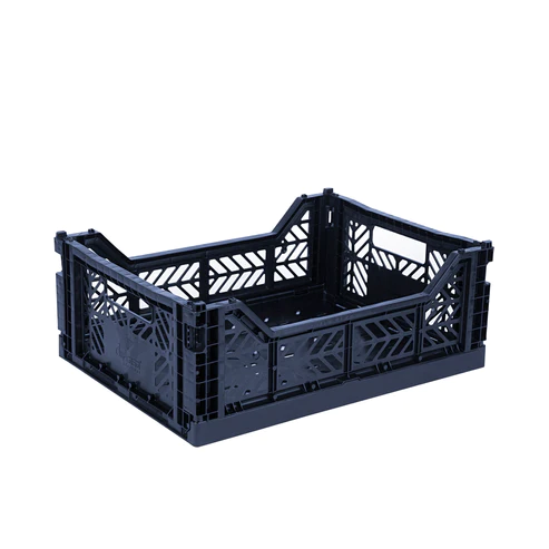 Midi Folding Storage Crate - Navy
