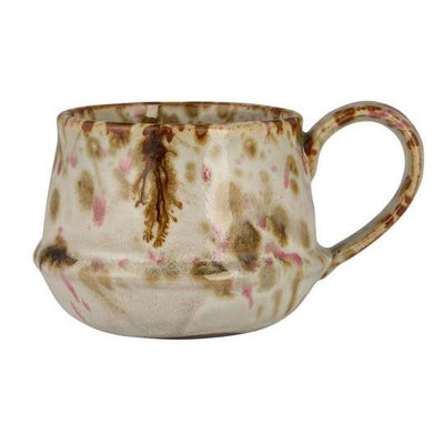 Kalmar Light Brown & Pink Glazed Mug