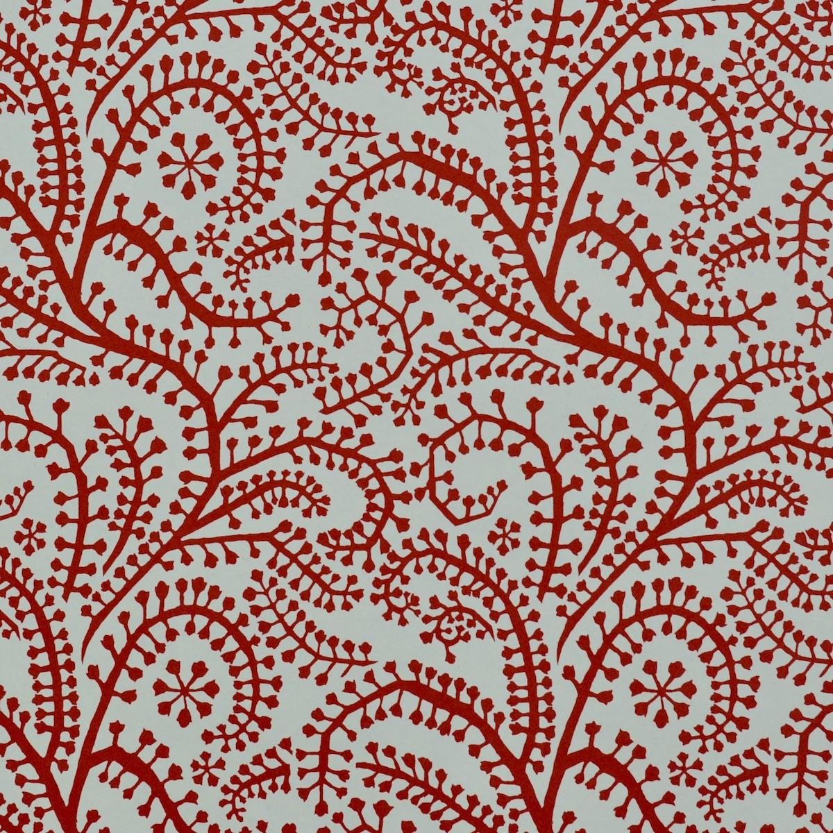 'Seaweed Paisley Crimson' Wrapping Paper