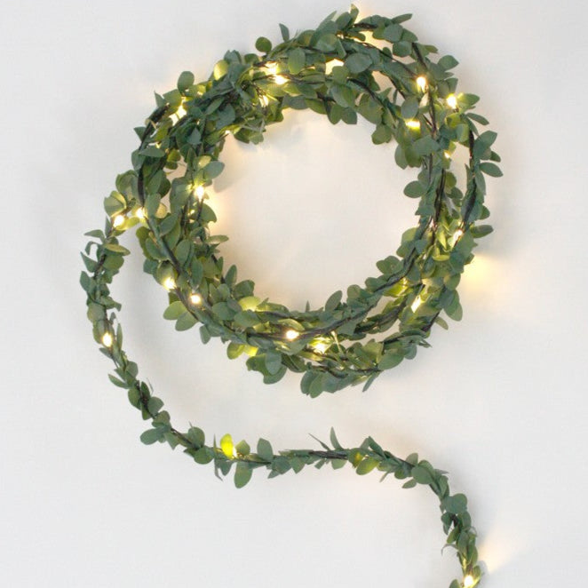 'Greenery' Wire String Lights - 60 lights 3m, Battery Powered