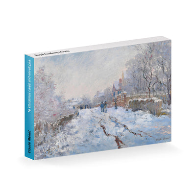 Claude Monet, 'Snow Scene' Pack of 10 Christmas Cards