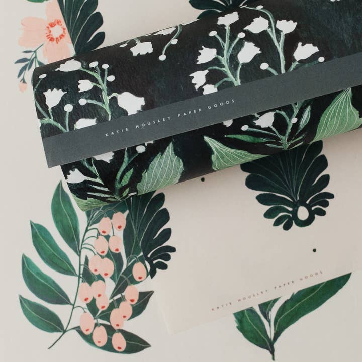 Lily of the Valley Single Sheet Wrapping Paper