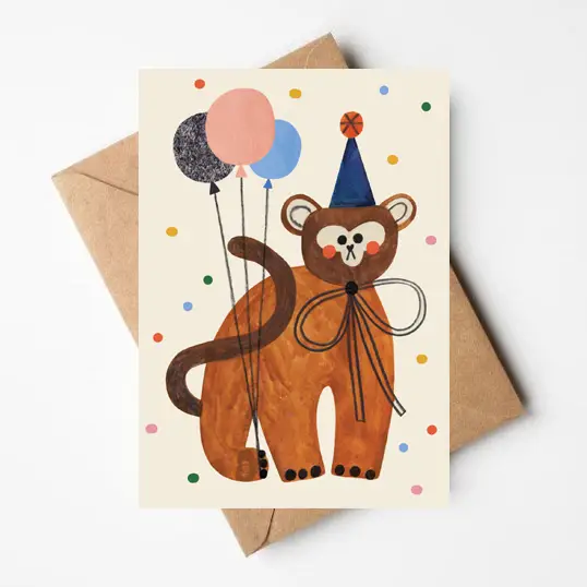 Party Monkey Card
