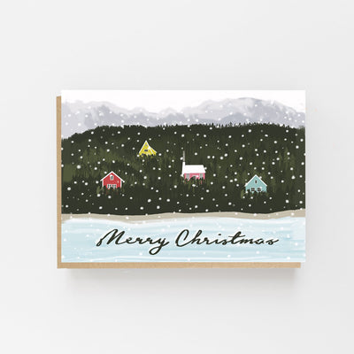 Scandi Houses Christmas Card