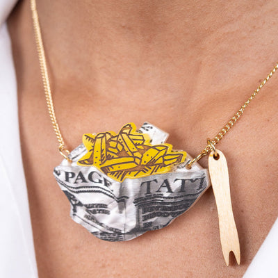 Fish & Chips Necklace