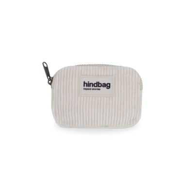 Lili Coin Purse by hindbag - Cream Corduroy