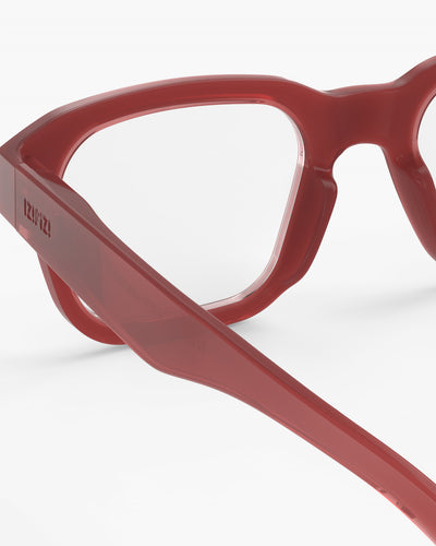Reading Glasses - Design 'Quote' in Carmine Red by Izipizi