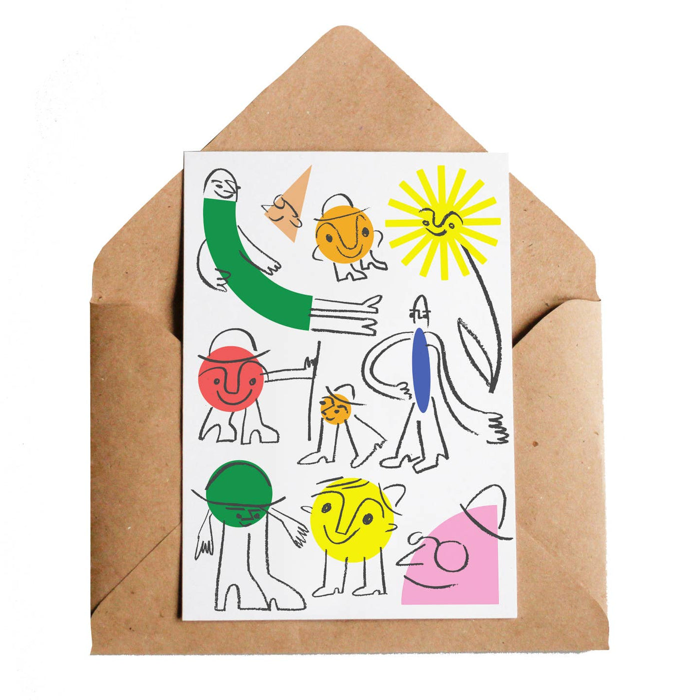 Shape Gang Greetings Card