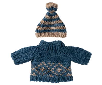 Knitted Sweater & Hat - Dad Mouse Clothes
