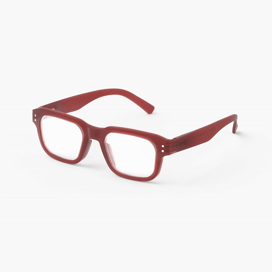 Reading Glasses - Design 'Quote' in Carmine Red by Izipizi